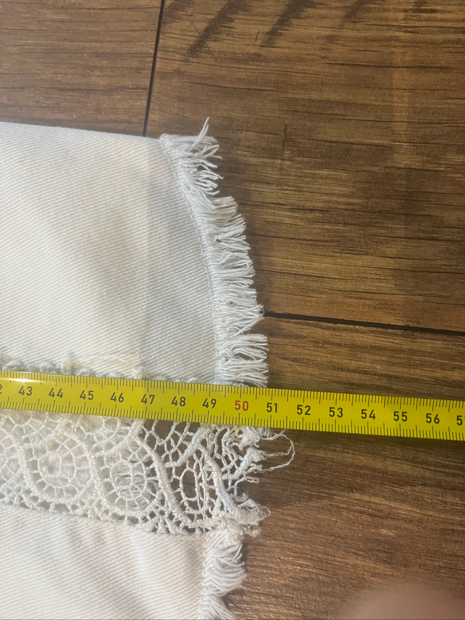 Witte jeansjas met geborduurde kant - liberto - maat XL - bevredigde kwaliteit – photo 6